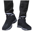 thumbnail image 1 of Outdoor Snow Boots for Women Men Waterproof Nonslip Hiking Winter Booties Lace up Hook and Loop Athletic Ankle Boots Black 6, 1 of 6
