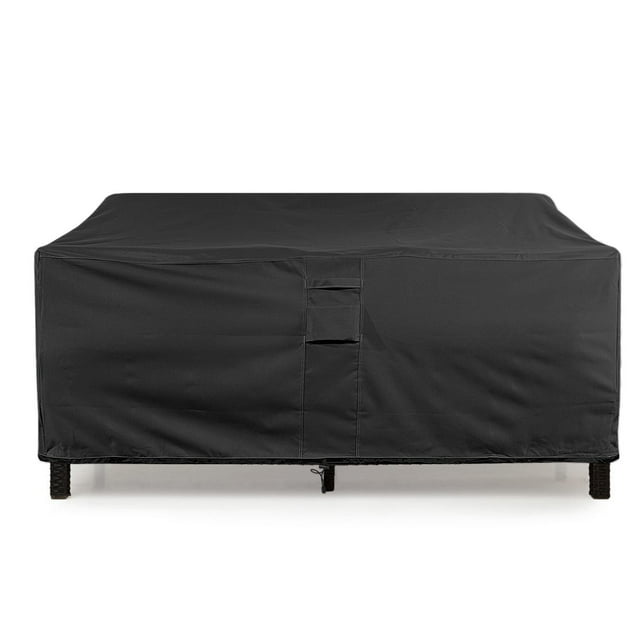 Outdoor Sofa Cover 88" x 32" x 33" Weatherproof Loveseat Outdoor Couch Patio Furniture Protector Large - Black