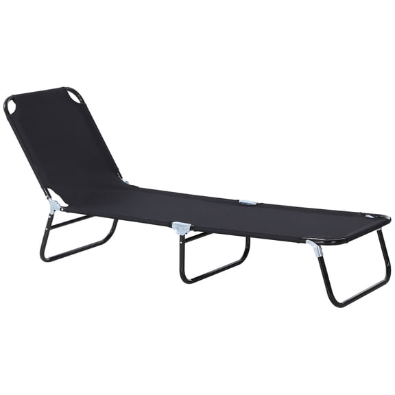 Outdoor Sofa, Folding Chaise Lounge Pool Chairs, Outdoor Sun Tanning Chairs, Reclining Back, Steel Frame & Breathable Mesh for Beach, Yard, Patio, Black, Black Patio Furniture,Outdoor Sectional