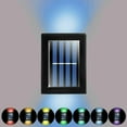 thumbnail image 1 of Outdoor Solar 2 LED Deck Lights Garden Patio Pathway Stairs Step Fence Wall Lamp, 1 of 14