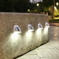 thumbnail image 1 of Outdoor Solar 8 LED Wall Lights Path Garden Patio Pathway Stairs Step Fence Lamp, 1 of 11