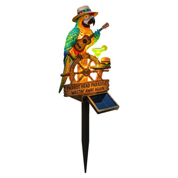 Outdoor Solar Bird Decor Lamp with Stake Base, Decorative Light Decoration for Patios, Yard Edges and Walkway Use