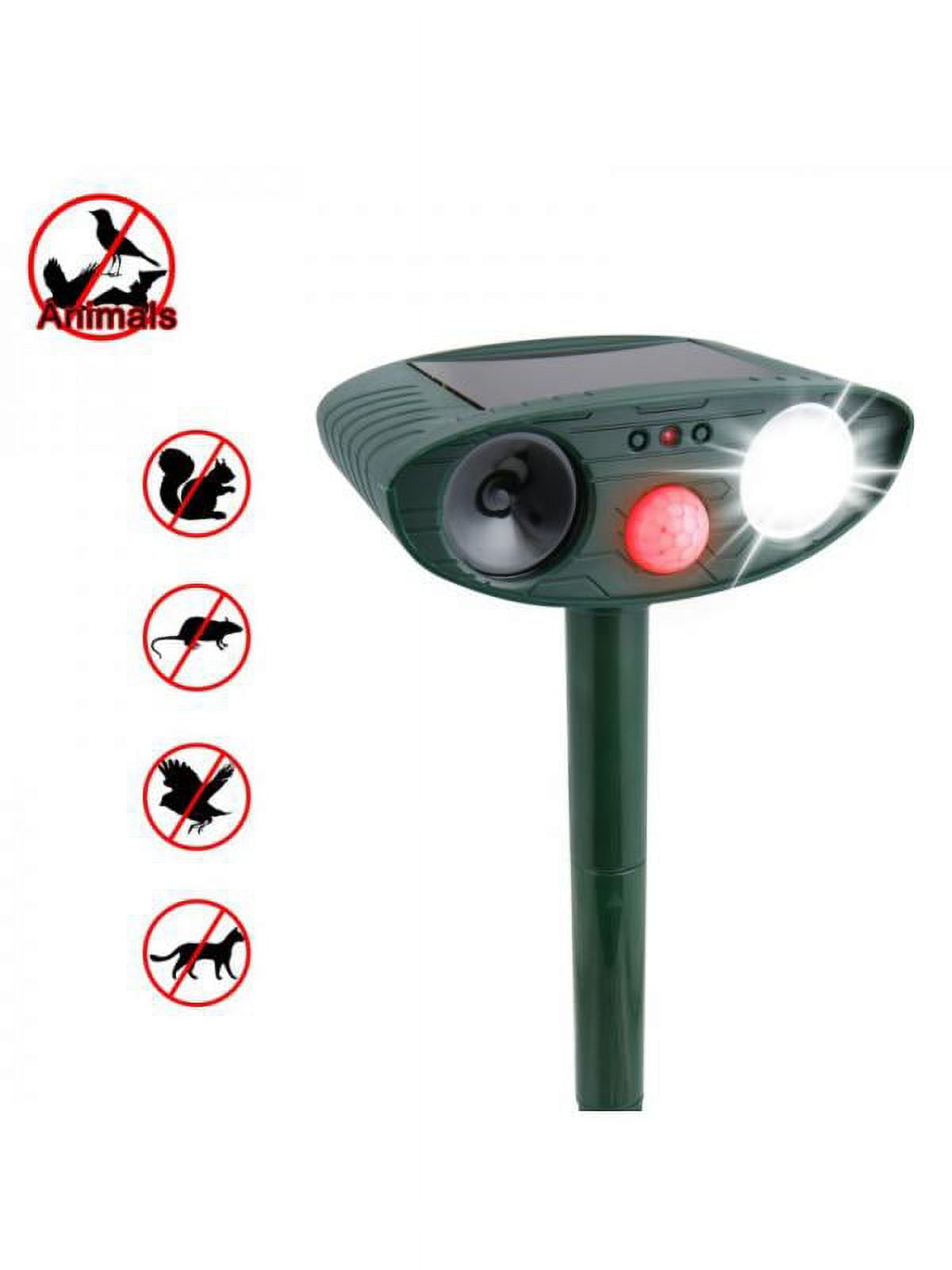 Outdoor Solar Cat Repellent Ultrasonic Animal Repeller Dog Deer