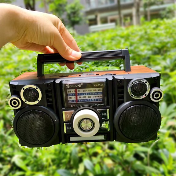 Outdoor Solar Charging Emergency Retro Portable AM/FM/SW Radio Receiver Wireless Stereo Bluetooth Speakers U Disk Card Radio