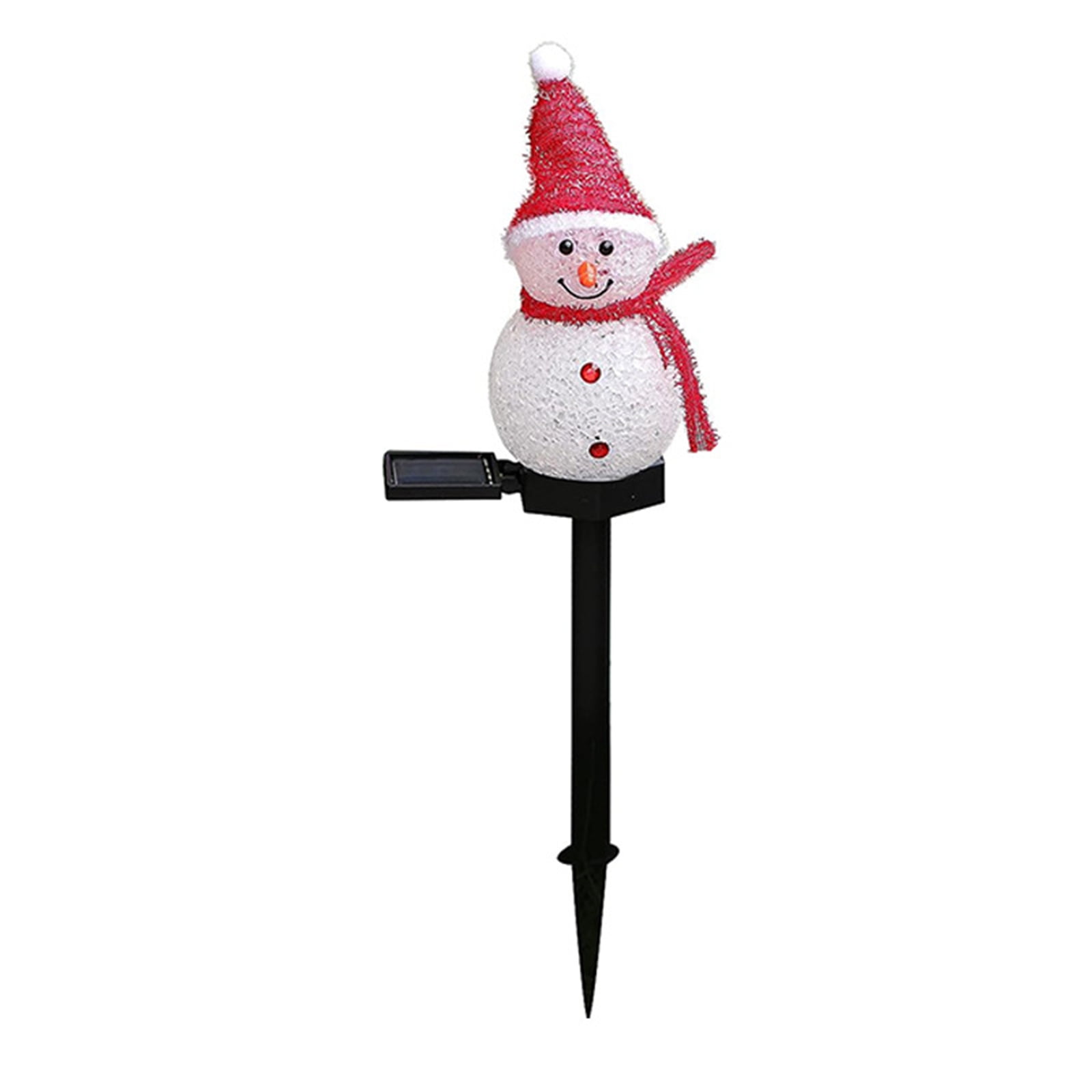 Outdoor Solar Christmas Stake Lights Solar Powered SnowmanLED Landscape
