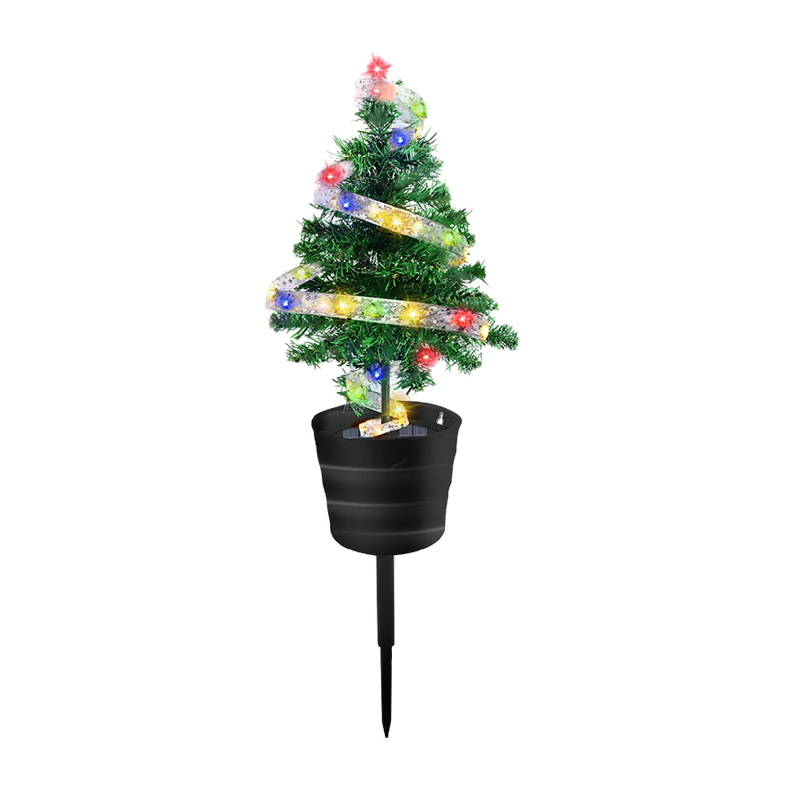 Outdoor Solar Christmas Tree Light ,Solar Powered Prelit Small