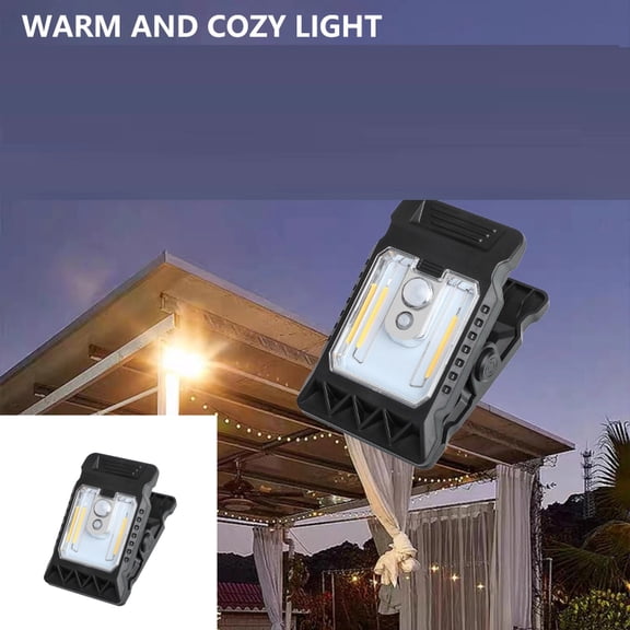 Outdoor Solar Clip Light with Motion Sensor, 3 Modes Security Light, Portable Emergency Lighting for Garden, Gate, Patio, Camping,A,1PCS