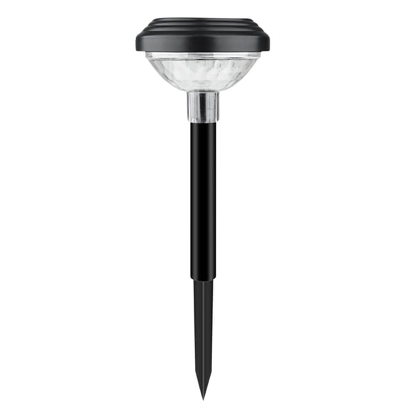 Outdoor Solar Courtyard Lamp​ Black Pillar Flower Shape Ground Recessed Light Petal Cut-Out Projection Warm Glow Garden Pathwayway In-Ground Lighting