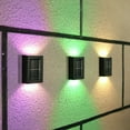 thumbnail image 1 of Outdoor Solar Deck Lights Path Garden Patio Pathway Stairs Step Fence Lamp 2pcs,Multi-Color, 1 of 8