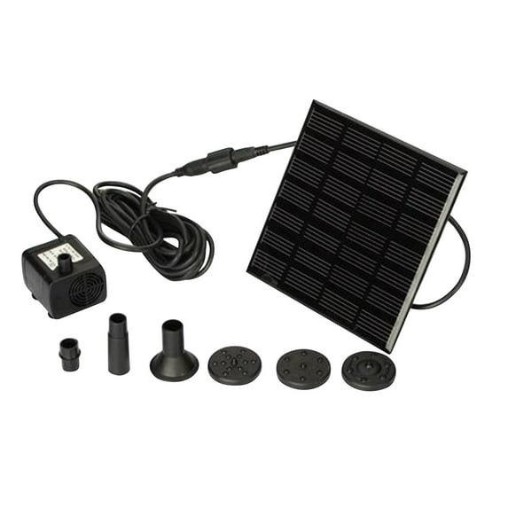 Outdoor Solar Floating Brushless Water Fountain Pump With 5 Replacement Heads For Multiple Water Patterns Bird Bath Small Pools Swimming Pools Fish Tanks Garden Decoration Oxygen
