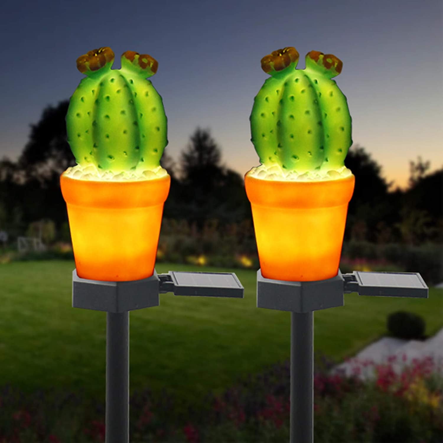 Outdoor Solar Garden Decoration Light, Pineapple Pile Waterproof Landscape Light, Lawn Garden Garden Light Cactus1