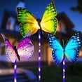 thumbnail image 1 of Outdoor Solar Garden Lights,3 Pack Solar Butterfly Decorative Lights, IP67 Waterproof Color Changing LED Solar Outdoor Lights,Solar Powered Stake Lights for Garden Patio Yard Lawn Pathway Decoration, 1 of 5