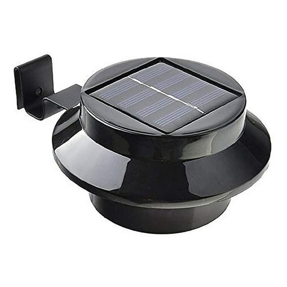 Outdoor Solar Gutter Light,Smart Led Solar Gutter Night Utility Security Light For Indoor Outdoor Permanent Or Portable For Any House,Garden,Stairs - Anywhere Safety Lite,1PC,Black,Warm White Light