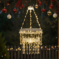 thumbnail image 1 of Outdoor Solar Hanging Lantern Light - 54 LED Waterproof Crystal Chandelier, 2-Tier Design with Long-Lasting Lithium Battery for Garden,Yard,Patio,Events, 1 of 8