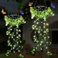 thumbnail image 1 of Outdoor Solar Ivy Lights - Artificial Plant Lights with Waterproof Design, Hanging Decor for Gardens, Balconies & Patios, Perfect Holiday Lighting, 29.9*7.87in, Green, 1 of 9