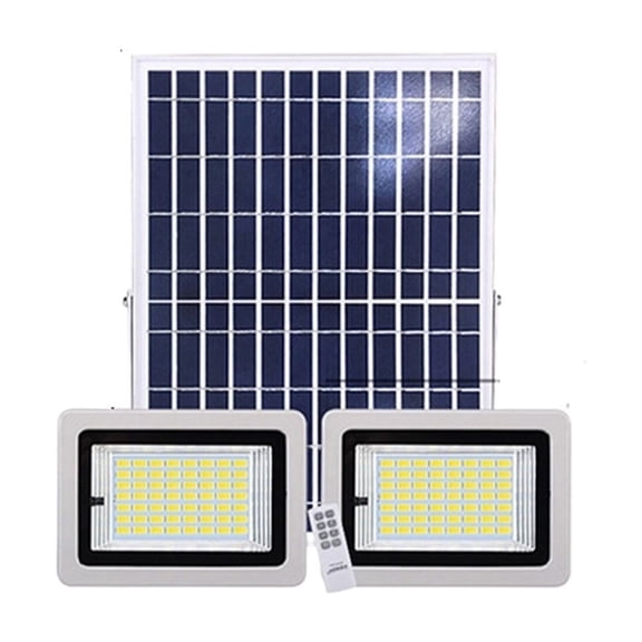 Outdoor Solar LED Aluminum Floodlight One Drive Two High Power Outdoor Garden Courtyard Lighting Waterproof Induction Spotlight - Wide Angle Beam