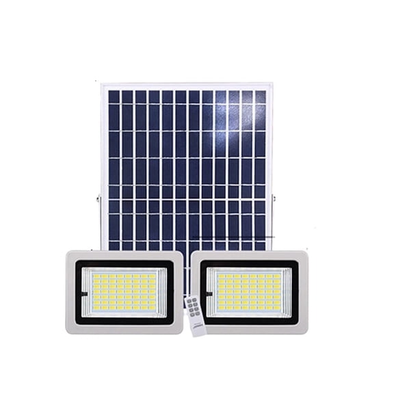 Outdoor Solar LED Aluminum Floodlight One Drive Two High Power Outdoor Garden Courtyard Lighting Waterproof Induction Spotlight ,Power Saving