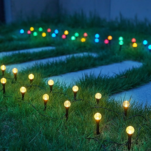 Outdoor Solar LED Ground Lights Set | 15 Pack Rechargeable Waterproof Patio Pathway Lamps | High-Transparency Walkway Lighting | 10.6cm Height | 16.4ft Total Length | Garden Decorative Lights