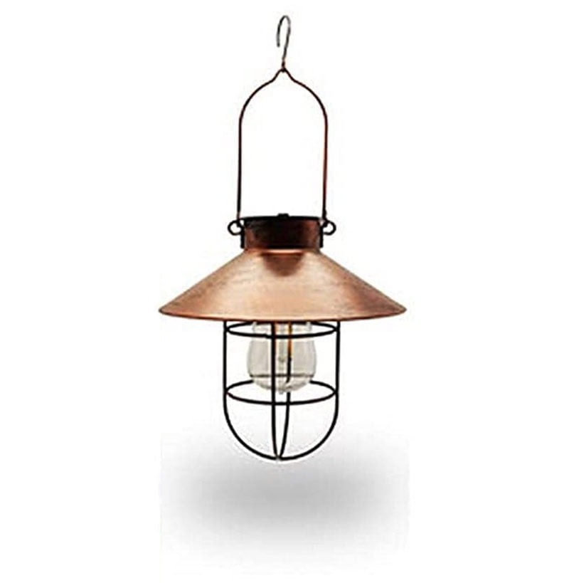 Outdoor Solar Lantern Hanging Vintage Metal Solar Lights Garden Lights