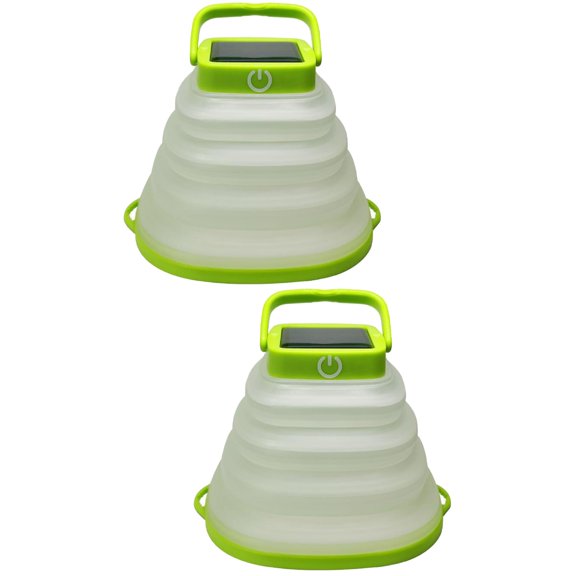 WRISTBIQUE Outdoor LED Camping Lanterns Green Multi-Purpose Hanging 2Pcs