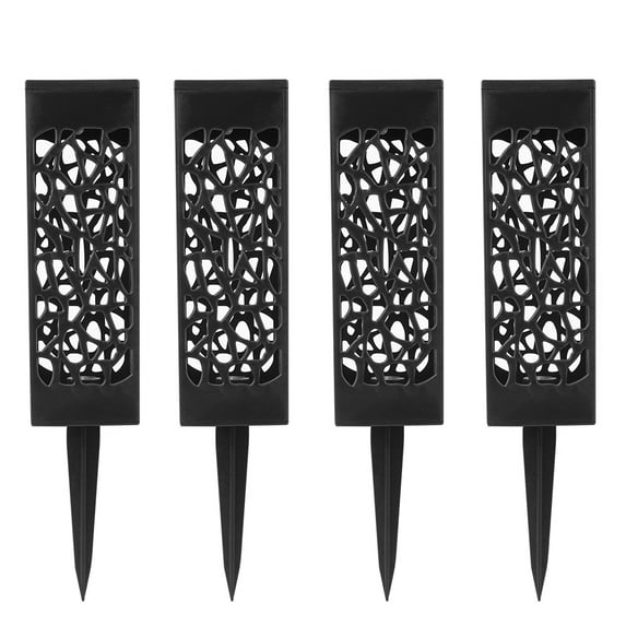 Outdoor Solar Lawn Lights 4-Pack Waterproof LED Spike Lamps For Garden Pathway