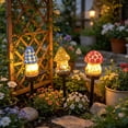 thumbnail image 1 of Outdoor Solar Light, Solar Landscape Lights Outdoor Waterproof, Outdoor Garden Decor, Fairy Garden House Ornament for Outside Garden, Yellow Resin House Shaped Accent Light,, 1 of 5