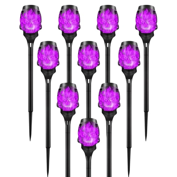 Outdoor Solar Lights, 6 Pack LED Solar Torch Lights with Flickering Flame, Waterproof Lighting Decoration for Patio Garden Yard Pathway Landscape