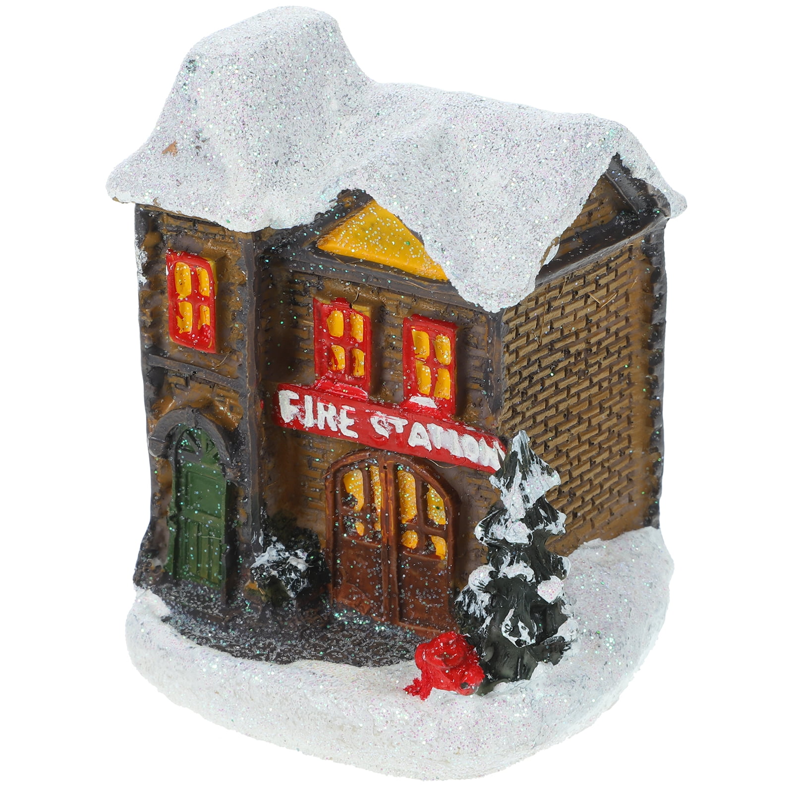 Outdoor Solar Lights Decorative Resin House LED Gingerbread Christmas
