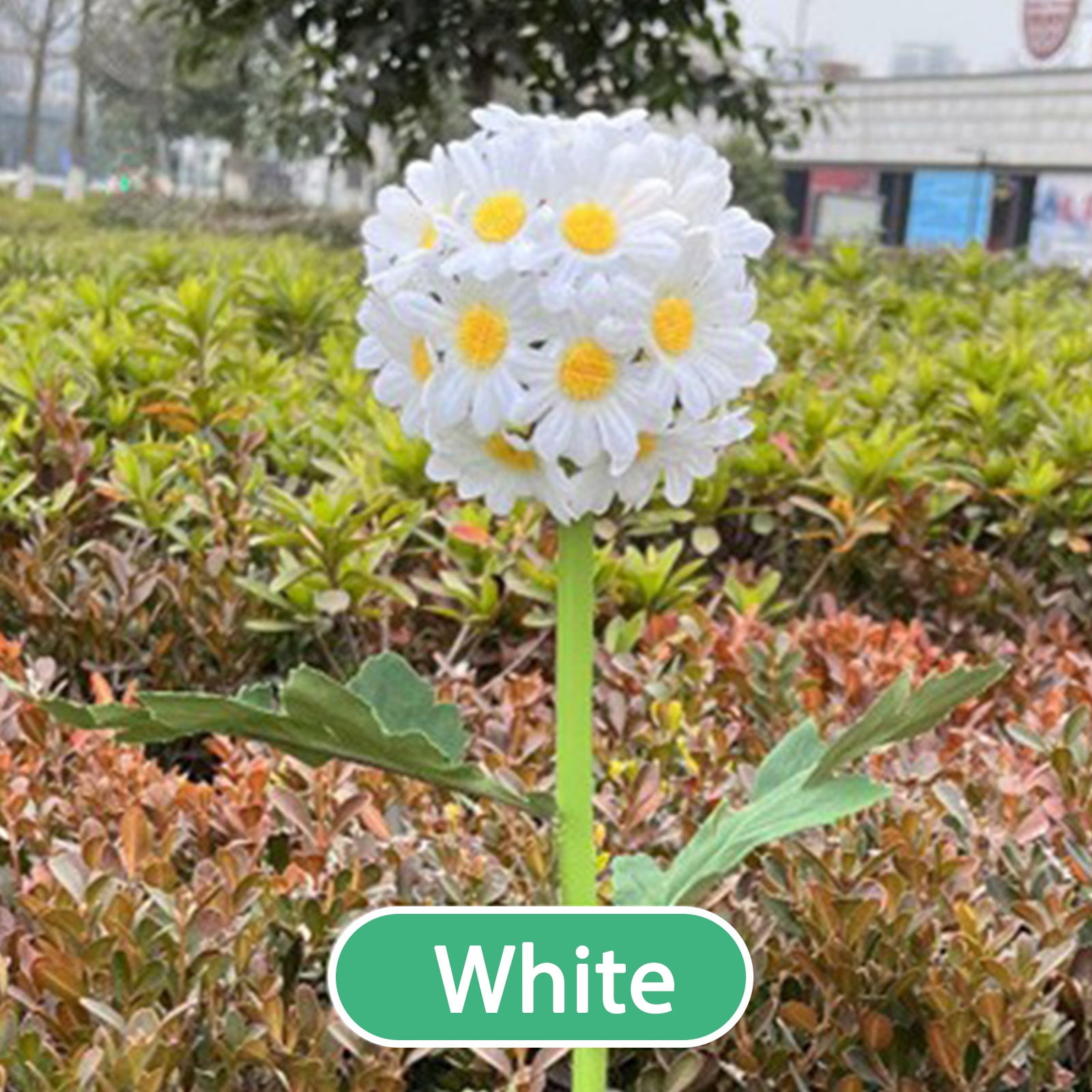 Outdoor Solar Lights Solar Garden Lights with Bigger Lily Flowers Waterproof Changing Outdoor Lights Bigger Solar Panel for Garden Daffodil Flowers Artificial Artificial Plants & Flowers with Vase