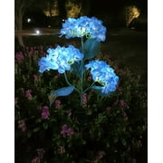Outdoor Solar Lights Waterproof Hydrangea Garden Stake Lights Realistic LED Flowers Powered Decorative Ground Solar Flower Lights for Lawn Decoration Yard Backyard Decor Gift fairy lights