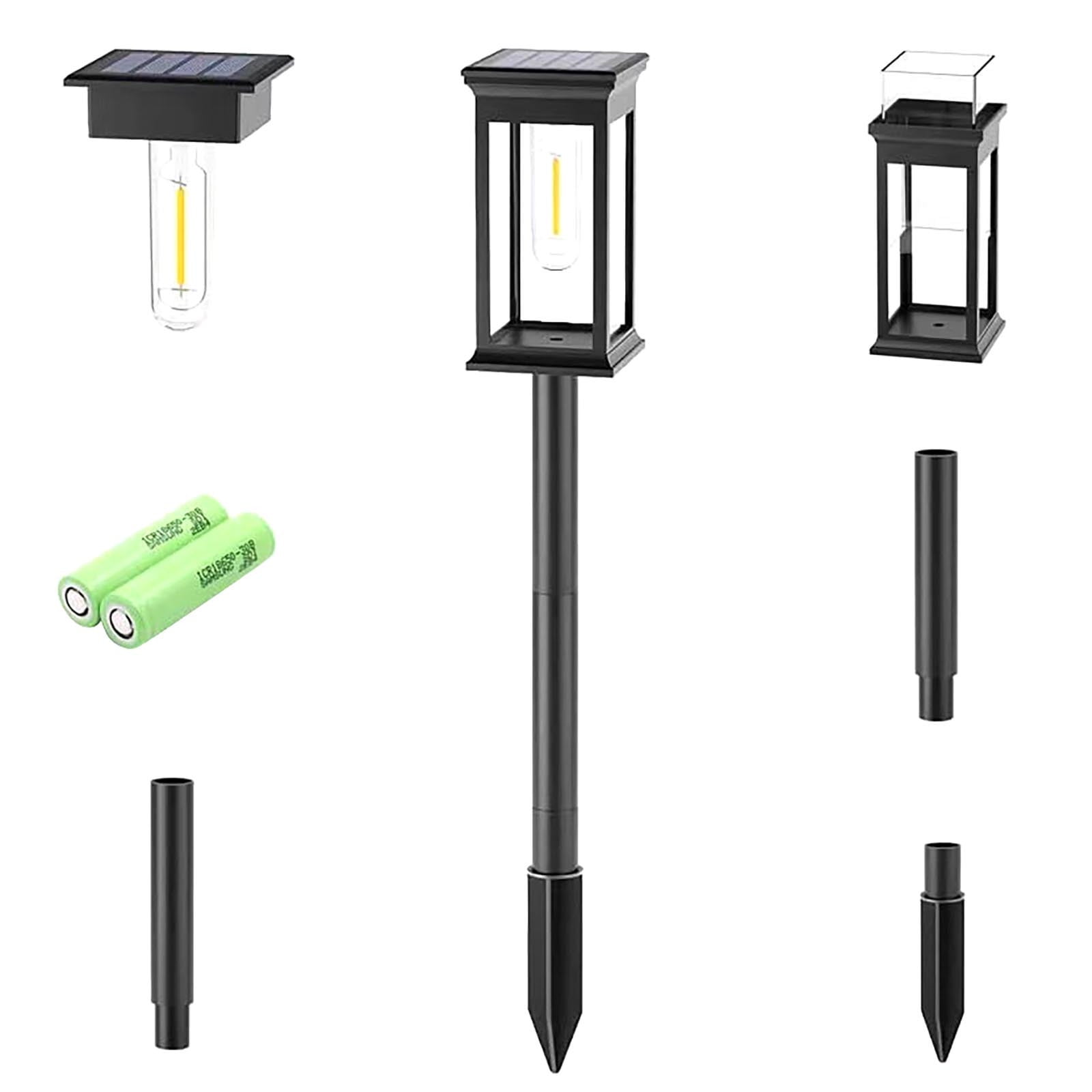 Outdoor Solar Lights For Yard, Vintage Garden Auto On/Off Weatherproof ...