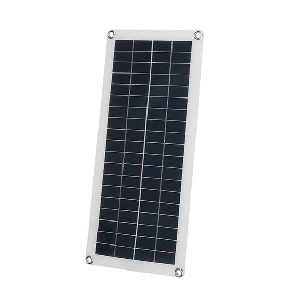 Outdoor Solar Panel Kit Flexible Solar Panel, 20W Portable Solar Charger with Dual USB Output and DC5521 Interface, for 12V Car Small Home Appliances Dual USB Charging Panel Kit