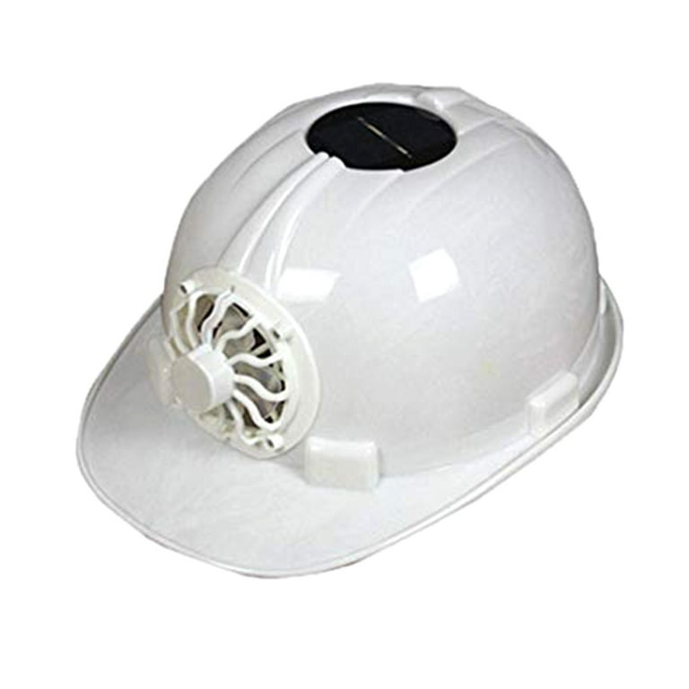 Outdoor Solar Power Cooling Fan Safety Helmet Workplace Protective Cap Hard Hat, Men's