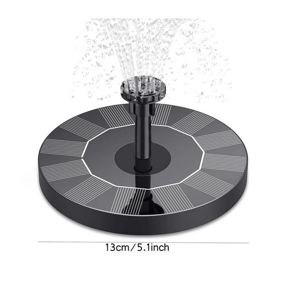 Outdoor Solar Powered Bird Bath Water 1PC Pump For Pool, Garden, Aquarium