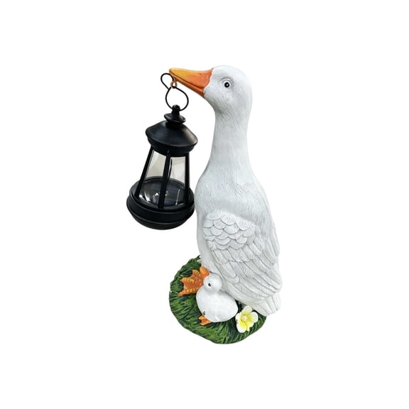 Outdoor Solar Powered Duck Figurine, Weatherproof Solar Light Design, Garden Craft for Courtyard Lawn Layout, Backyard Landscape and Night Scene Decoration