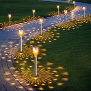 Qoosea Solar Lights Outdoor Waterproof, Outdoor Decor Pathway LED Lights Solar Powered for Patio Driveway Walkway Backyard Lawn Landscape Yard Decor (12 pack)