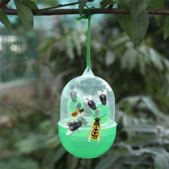Outdoor Solar Powered Hornets & Yellow Jackets Trap with UV LED Light