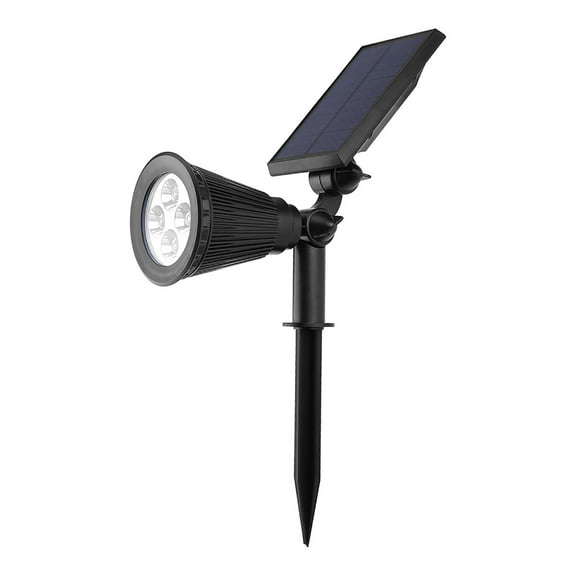 Outdoor Solar Powered Lawn Light 4LED Garden Yard Pathway Spotlight Lamp (White, 2W) Cccanaooolceie