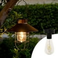 thumbnail image 1 of Outdoor Solar Powered String Lights Integrated Bulb Shape Weather 1 Pack, 1 of 7