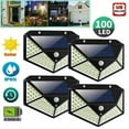 thumbnail image 1 of Outdoor Solar Powered Wall Light [4 Pack],100 LED Solar Lights Outdoor Motion Sensor with [270°Wide Angle] [3 Modes], 1 of 8