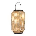 thumbnail image 1 of Outdoor Solar Rattan-Style Portable LED Lantern with Handle, 1 of 10