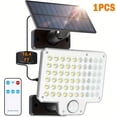 thumbnail image 1 of Outdoor Solar Security Spotlight, 240 LEDs 3000 Lumens, Motion Sensor, Remote Control, 3 Lighting Modes, 5m Cable, Waterproof for Porch, Patio, Garage, Garden  Eaves, 1 of 11