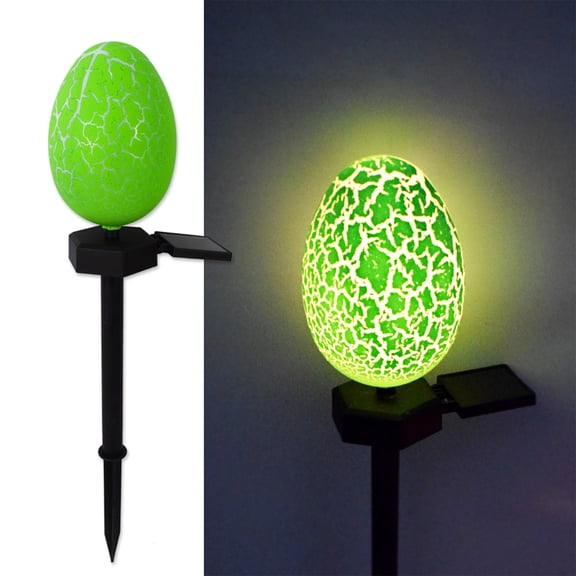 Outdoor Solar Simulation Easter Egg Light Garden Decoration Lamp Ground Night Light Green 1 Pack