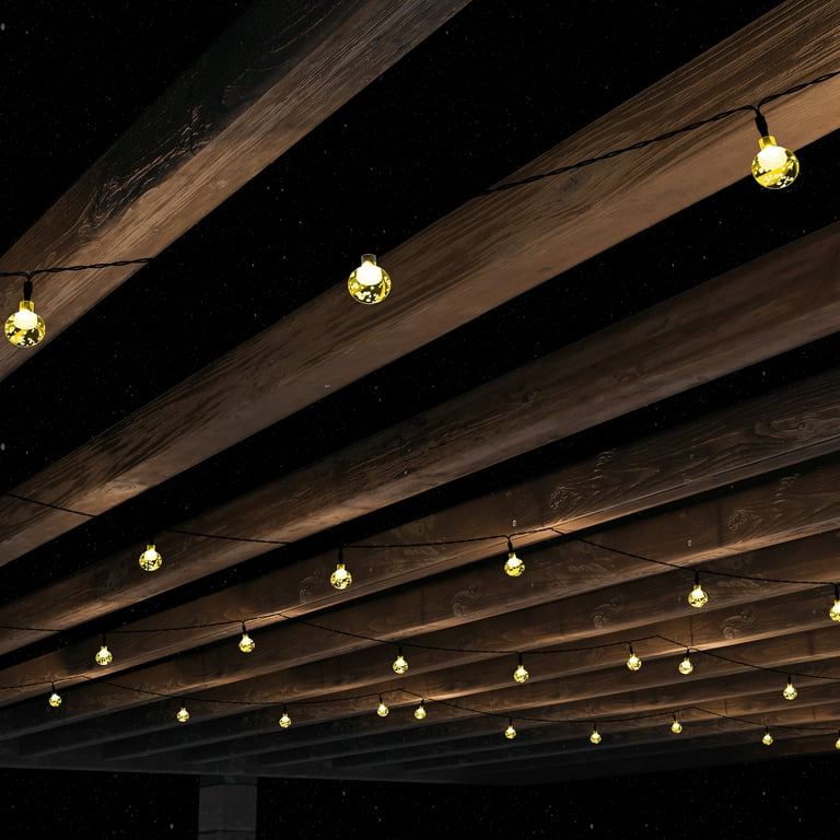 Outdoor Solar Sting Lights- Solar Powered Round Globe Hanging Lighting with Multicolored Lights for Patio, Backyard, Garden, Events by Pure Garden Outdoor Solar Sting Lights- Solar Powered Round Globe Hanging Lighting with Multicolored Lights for Patio, Backyard, Garden, Events by Pure Garden
