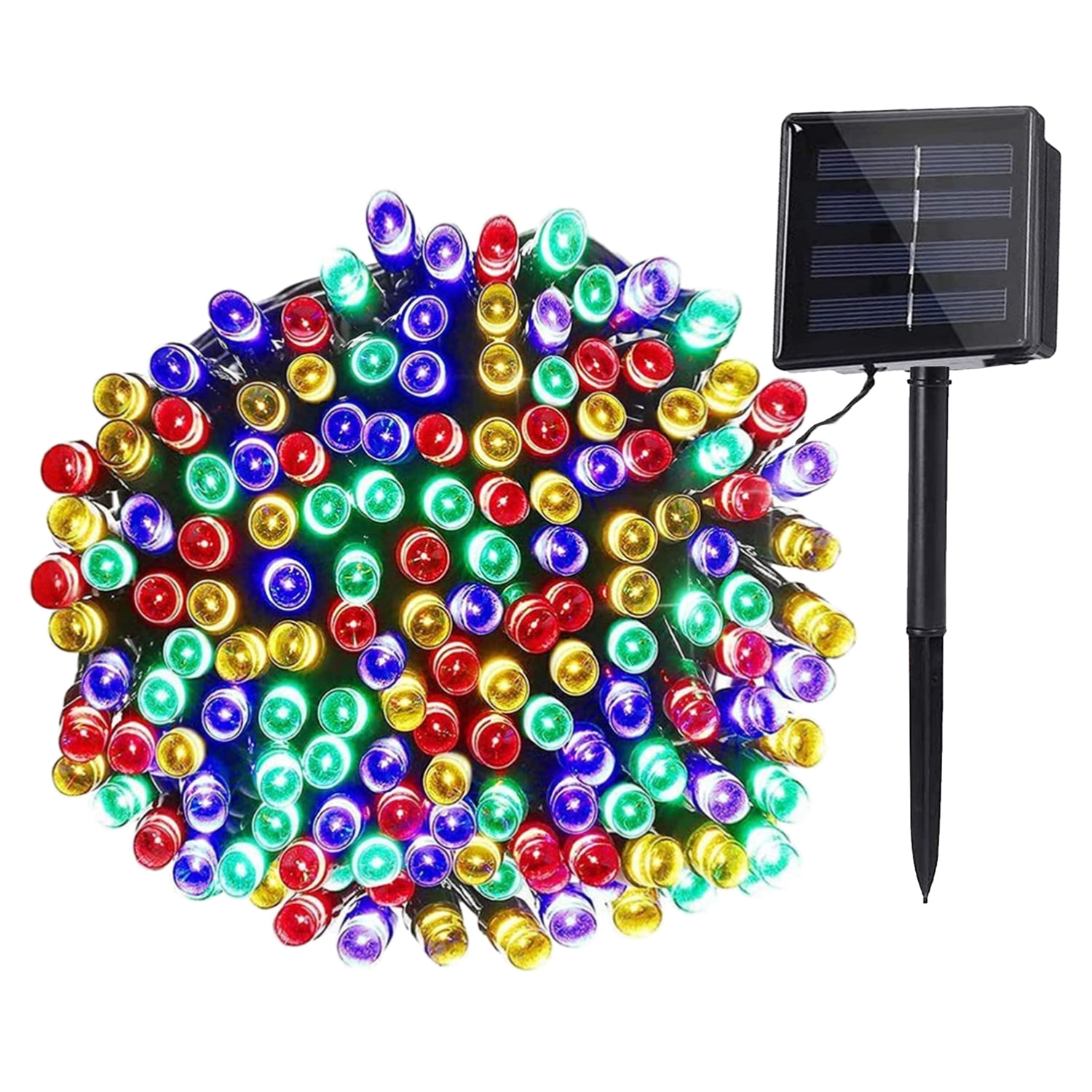 Syenll Outdoor Solar String Lights, 39ft 100 LED Solar Christmas Fairy Lights for Patio Garden Party Decoration, Multicolor