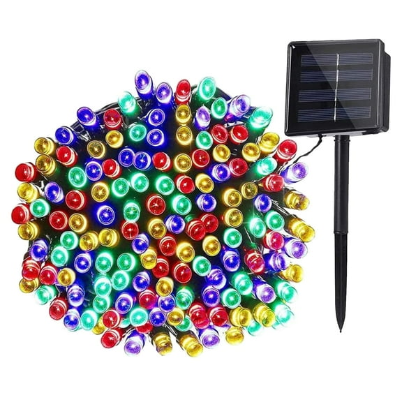 Syenll Outdoor Solar String Lights, 39ft 100 LED Solar Christmas Fairy Lights for Patio Garden Party Decoration, Multicolor