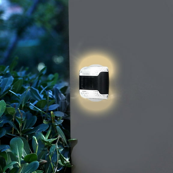 Outdoor Solar Wall Lights, Waterproof Dusk to Dawn Fence Lights, Up and Down Lighting, Light Sensor, for Outside, Yard, Garden, Porch, Walkway