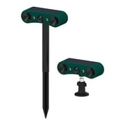 Outdoor Solar Wireless Motion Sensor Alarm 13 Sound Detector 130db Loud Noise, Weatherproof & Easy Install Wall/Ground Mount