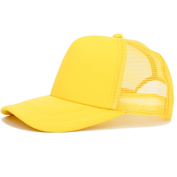 Outdoor Solid Color Sunscreen Truck Driver Hat With Embroidery For Men And Women Net Hat