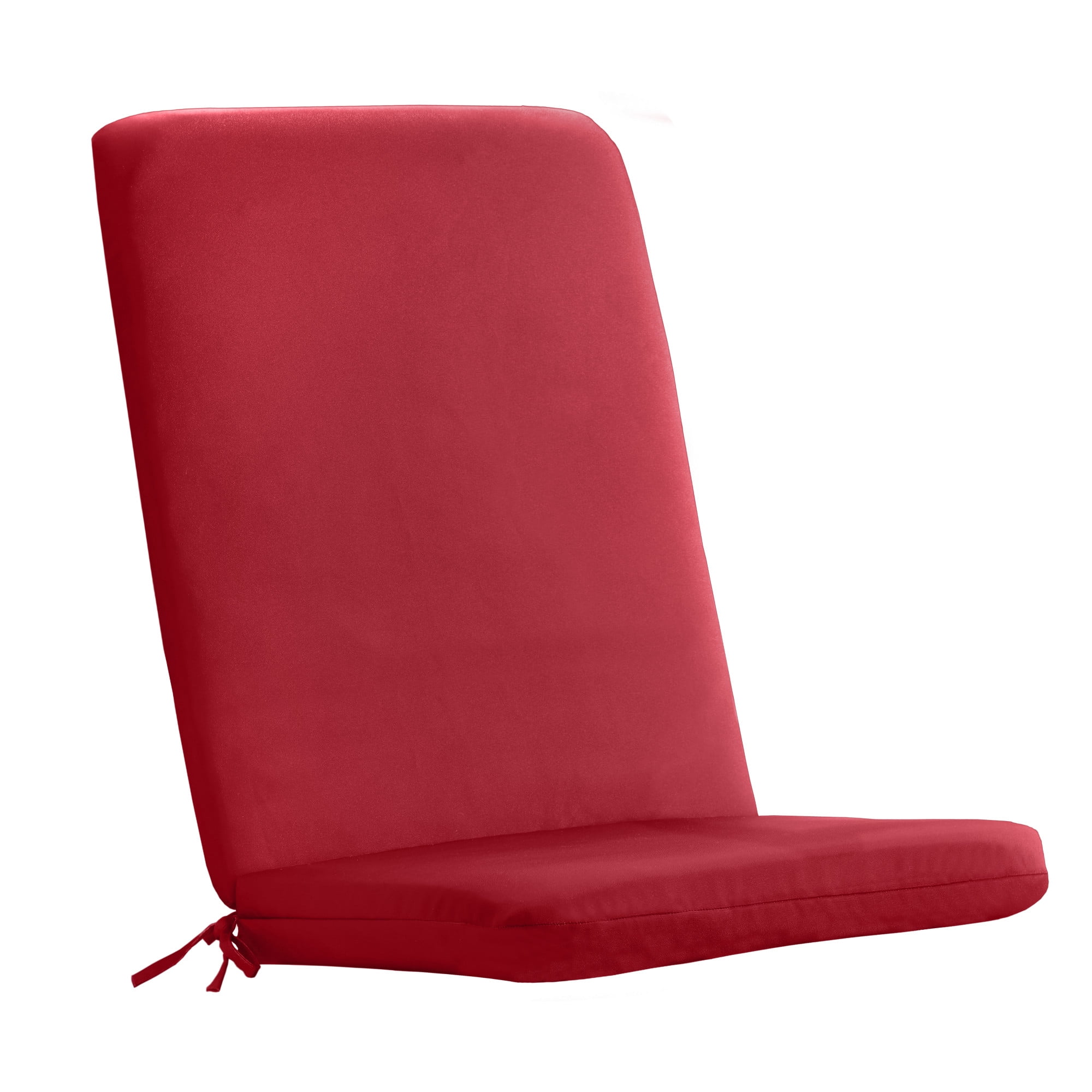 Outdoor Solid Olefin Textured High Back Cushion 20 x 45 in Red